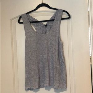 Blue and White tank top